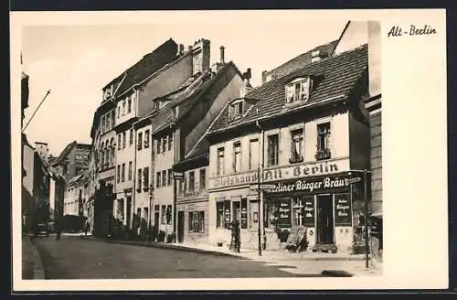 AK Berlin, Petristrasse Ecke Rittergasse, Berliner Bürger Bräu