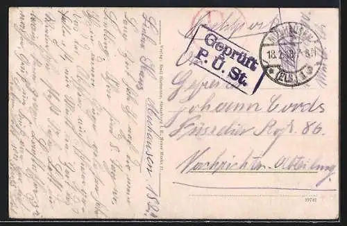 AK Mülhausen i. E., Strasseneck am Amtsgericht