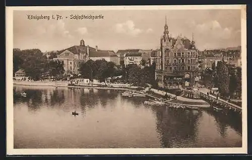 AK Königsberg, Schiffe am Schlossteich