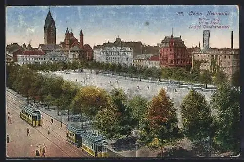 AK Köln, Neumarkt, Strassenbahn