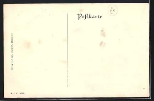 Künstler-AK Elsenborn, Truppen-Übungsplatz, Wasserturm, Truschbaum