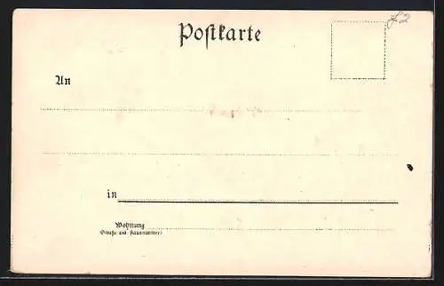 Lithographie Gravelotte, Hauptquartier des Kaiser Napoleons 1870, König-Wilhelm-Denkmal