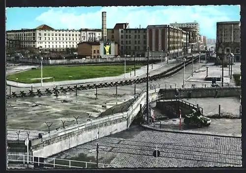 AK Berlin, Potsdamer Platz hinter der Mauer