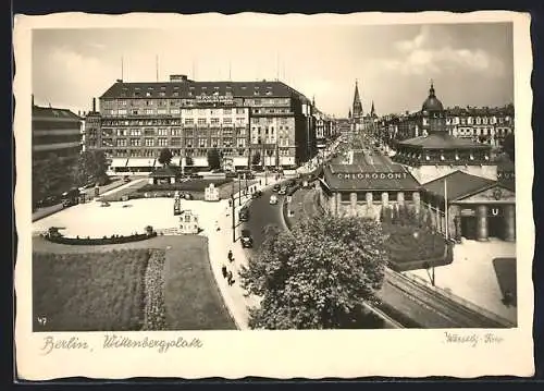 AK Berlin-Schöneberg, Strassenpartie am Wittenbergplatz