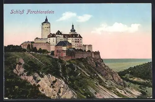 AK Forchtenstein, Schloss in Dämmerung