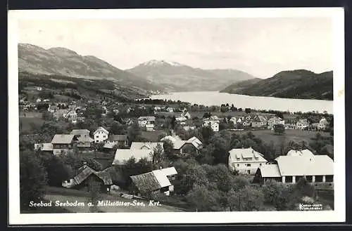 AK Seeboden a. Millstätter-See, Blick auf Ort und See