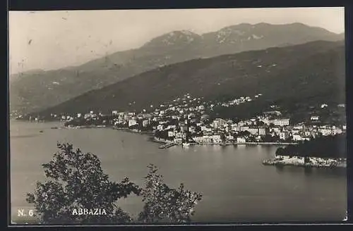 AK Abbazia, Teilansicht vom Meer aus