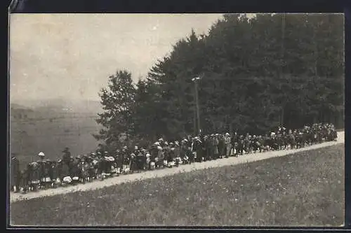 AK Stanislau, Evangel. Kinderheim auf der Flucht