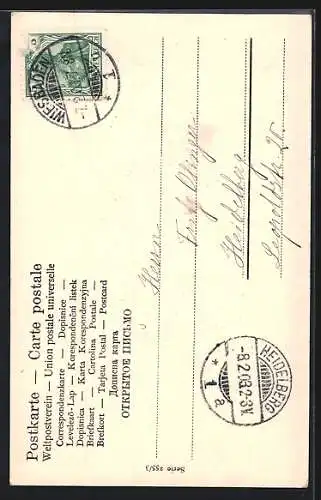 AK Münchner Kindl sitzt auf einem Bierfass mit Krug in der Hand