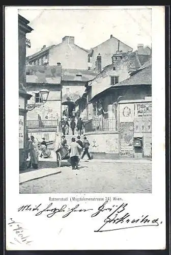 AK Wien, Gasthof Ratzenstadl, Magdalenenstrasse 74
