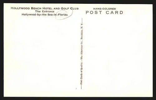 AK Hollywood-by-the-Sea, FL, Hollywood Beach Hotel and Golf Club