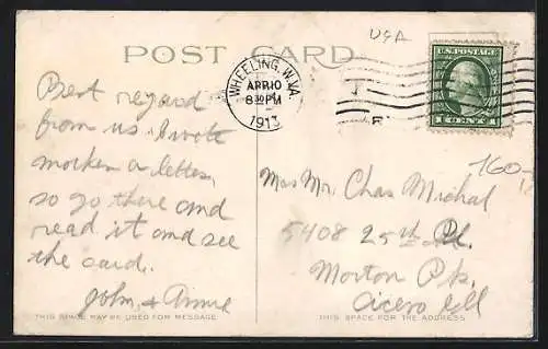 AK Wheeling, VA, Woodlawn showing Stratford Hotel