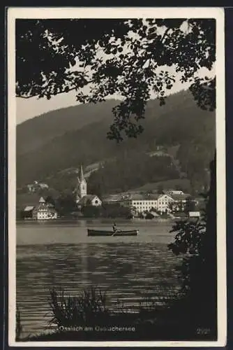 AK Ossiach am Ossiachersee, Ortsansicht über das Wasser