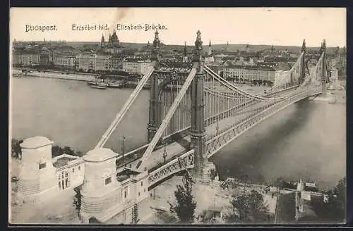 AK Budapest, Die Elisabeth-Brücke