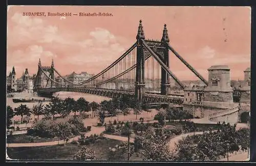 AK Budapest, Die Elisabeth-Brücke