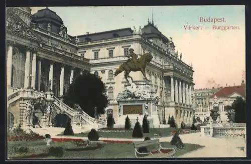 AK Budapest, Partie am Burggarten