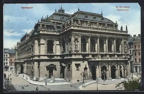 AK Budapest, Partie am Opernhaus