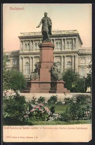 AK Budapest, Denkmal des Grafen Istvan Széchenyi