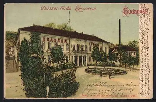 Lithographie Budapest, Csaszar fürdö