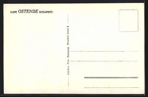 AK Budapest, Cafe Ostende, Streicher-Ensemble