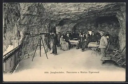 AK Jungfraubahn, Station Eigerwand, Zenith-Fernrohr