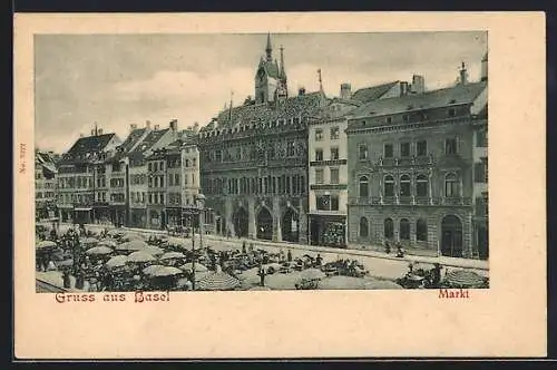 AK Basel, Buchbinderei am Markt