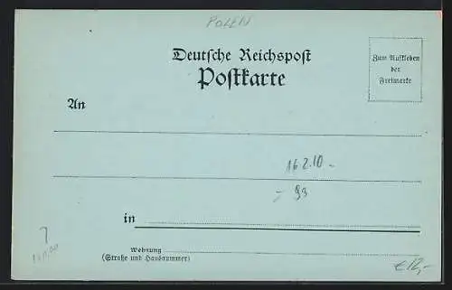 Mondschein-AK Hartmannsdorf / Chemnitz, Gasthaus mit Strassenpartie