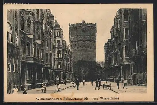 AK Wilhelmshaven, Der neue Wasserturm in der Bülowstrasse