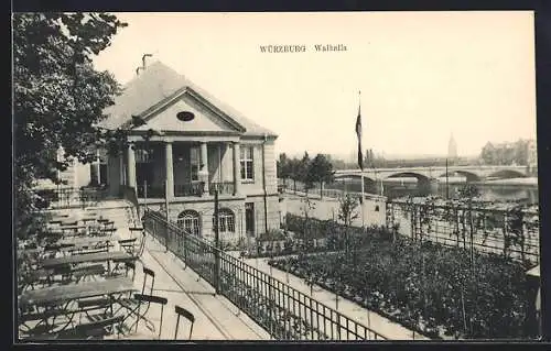 AK Würzburg, Gasthaus-Sitze am Walhalla, Verbindungshaus