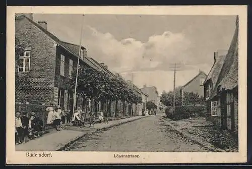 AK Büdelsdorf, Blick in die Löwenstrasse