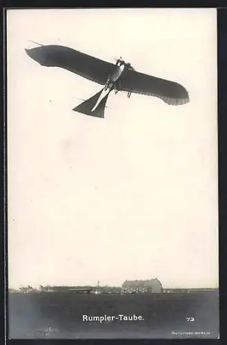 Foto-AK Sanke Nr. 73: Flugzeug Rumpler-Taube