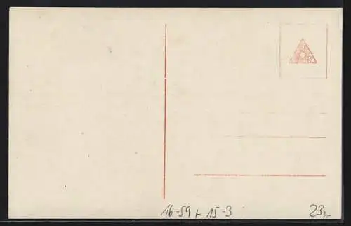 Foto-AK Sanke Nr. 1042: Zweisitzer D.F.W. am Boden