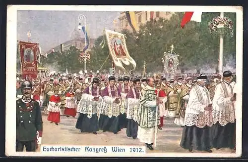 AK Wien, Eucharistischer Kongress 1912, Prozession