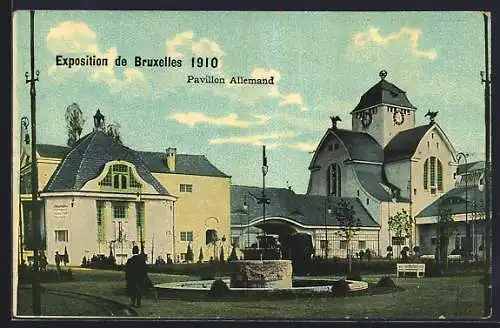 AK Bruxelles, Exposition Internationale 1910, Pavillon Allemand