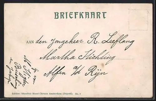 AK Rotterdam, Parkkade, Durch den Mondschein erhelltes Segelschif fim Rotterdamer Hafen