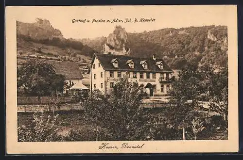 AK Hausen / Donautal, Gasthaus und Pension z. Adler