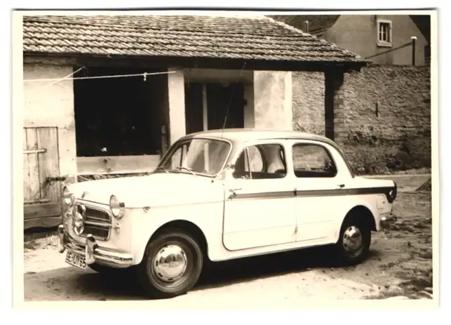 Fotografie Auto NSU Fiat mit Kennzeichen GE-YU 65 0