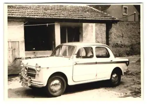 Fotografie Auto NSU Fiat mit Kennzeichen GE-YU 65