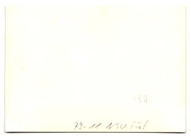 Fotografie Auto NSU Fiat mit Kennzeichen GE-YU 65 1