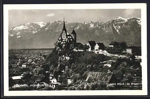 AK Rankweil, Ortspartie mit Kirche