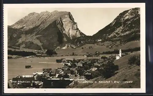 AK Schoppernau i. Bregenzerwald, Ansicht mit Kanisfluh