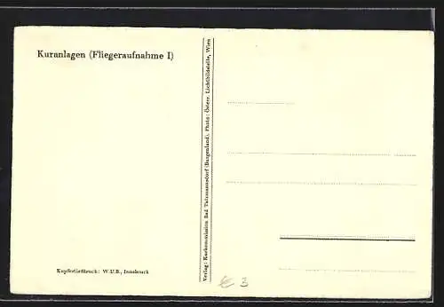 AK Tatzmannsdorf /Burgenland, Fliegeraufnahme Kuranlagen des Herz- und Frauenheilbades