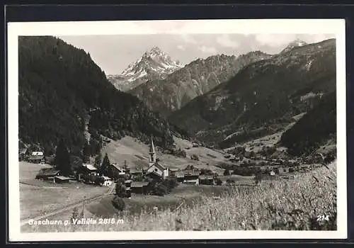 AK Gaschurn, Ansicht gegen Vallüla