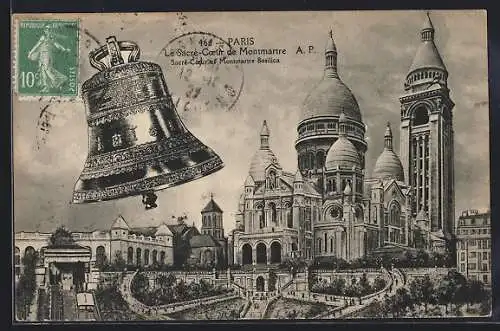AK Le Sacre Coeur de Montmartre a Paris - Glocke