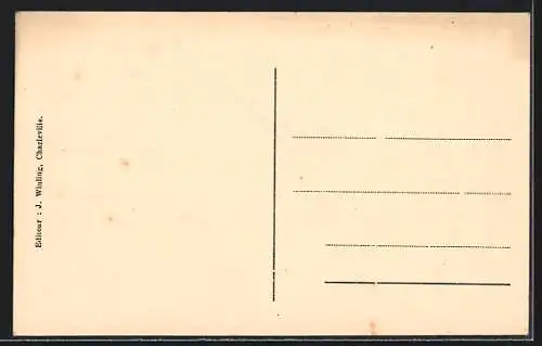 AK Charleville, Vue prise du plàteau de Berthaucourt