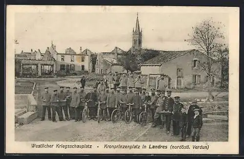 AK Landres, Kronprinzenplatz