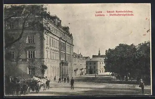 AK Lemberg / Lwów, Statthaltereigebäude, Gmach Namiestnictwa