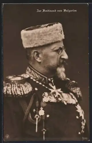 AK Zar Ferdinand von Bulgarien in festlicher Uniform