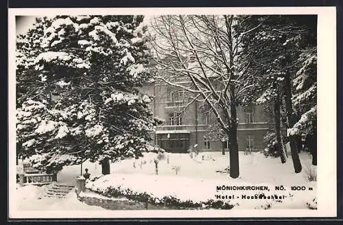 AK Mönichkirchen /NÖ., Hotel Hochwechsel im Winter