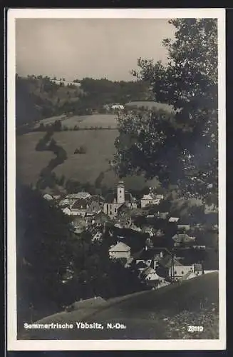 AK Ybbsitz /N.-Oe., Ortsansicht vom Berg aus